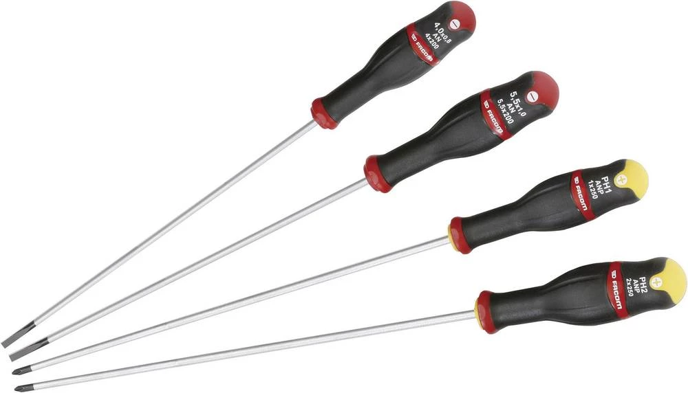 Facom PROTWIST AN.J4PB komplet odvijača 4-dijelni ravni prorez/križni prorez-PH slika