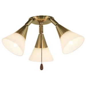 Svjetiljka za stropni ventilator CasaFan 16 MA 3 reflektora, opalno staklo slika
