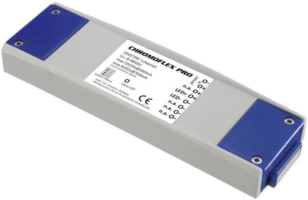 LED zatamnjivač Barthelme CHROMFLEX Pro i350/i700 1-kanalni 2.7 W 868.3 MHz 50 m 180 mm 52 mm 22 mm slika