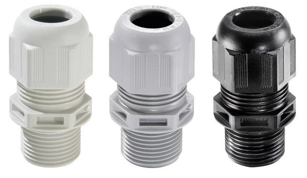 Kabelska uvodnica M63 poliamid srebrno sive boje (RAL 7001) Wiska ESKV-L 63 LT 10 kom. slika