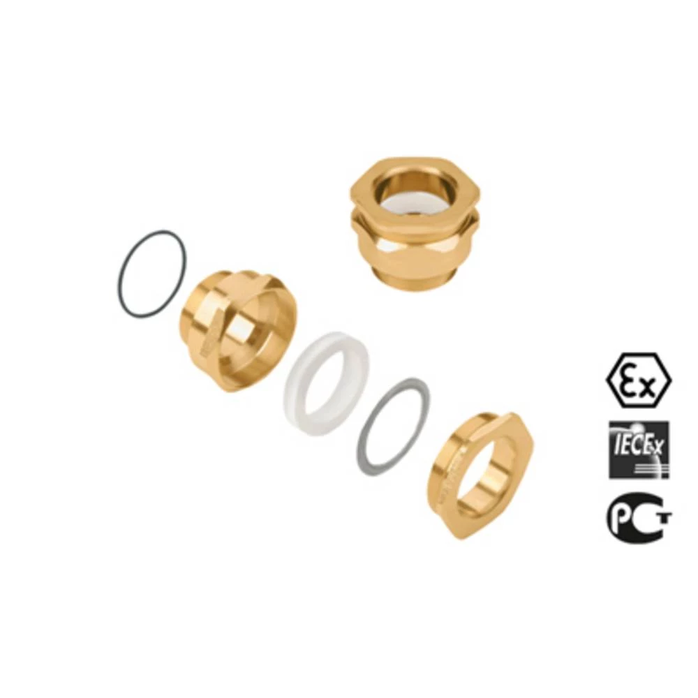 Kabelska uvodnica M20 mesing Weidmüller KSG M20 BS O SC 2 G16 20 kom. slika