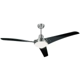 Stropni ventilator CasaFan Mirage (promjer) 142 cm boja krila: crna, boja kućišta: krom (češljani)