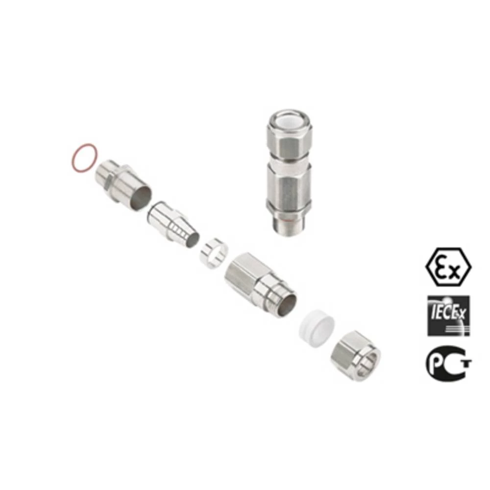 Kabelska uvodnica M20 mesing Weidmüller KUB M20 BS O NI 1 G20S 20 kom. slika