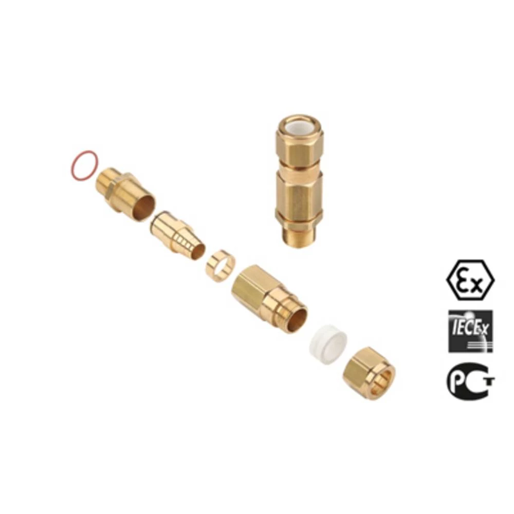 Kabelska uvodnica M32 mesing Weidmüller KUB M32 BS O SC 2 G32 10 kom. slika