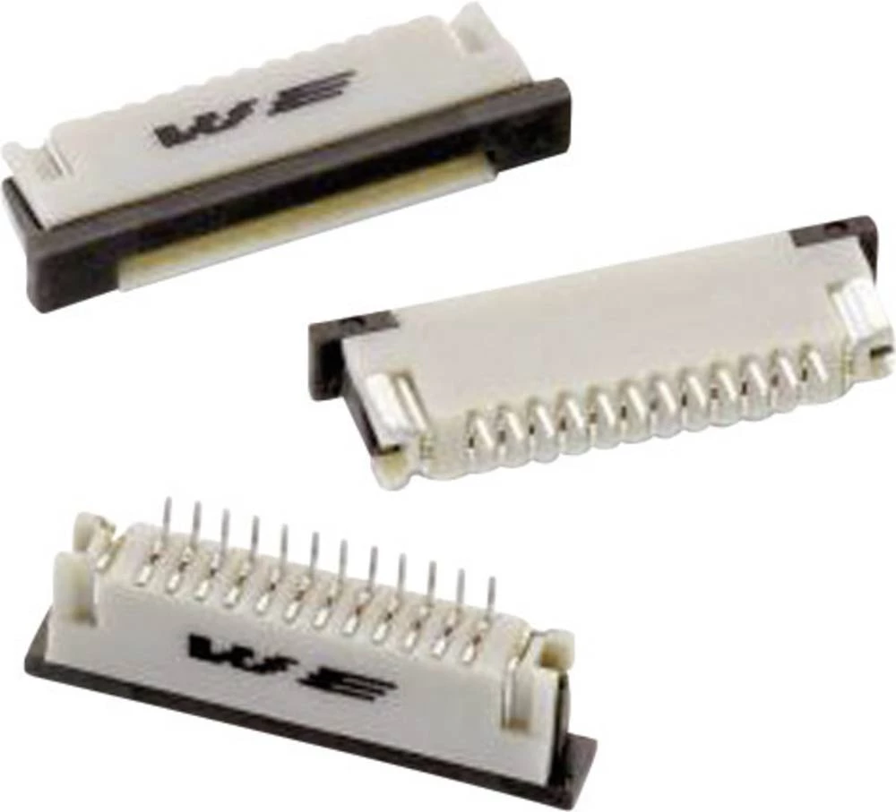 Letva sa ženskim kontaktima (standardna) ZIF FPC ukupan broj polova 12 Würth Elektronik 68611214422 mjere rastera: 1 mm 1 kom. slika