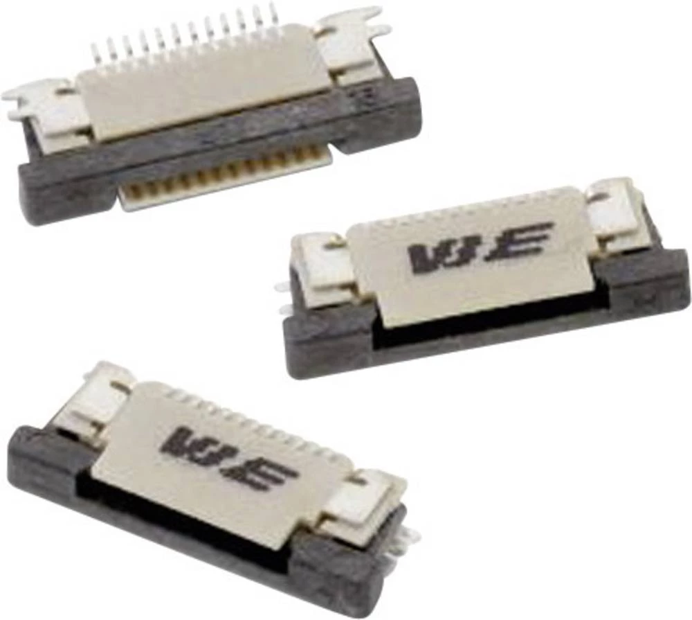 Letva sa ženskim kontaktima (standardna) ZIF FPC ukupan broj polova 10 Würth Elektronik 68711014022 mjere rastera: 0.50 mm 1 kom slika