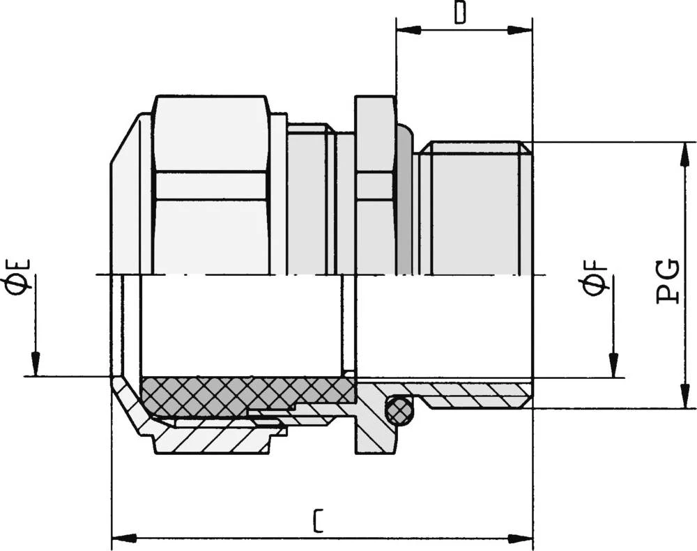 Kabelska uvodnica PG21 nikal, čelik nikal LappKabel SKINDICHT CN PG 21 5 kom. slika