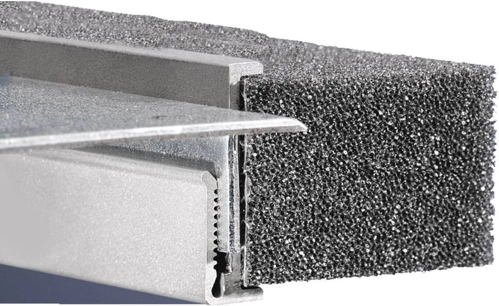 Uvodna letvica za kablove, aluminijum, Rittal TS 8802.080 2 kom slika