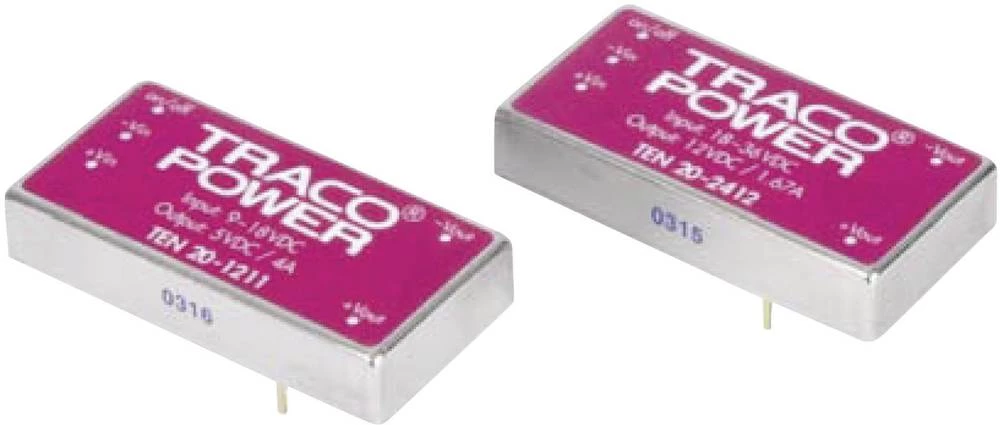 DC/DC pretvarač za tiskane pločice TracoPower TEN 20-4810WIN 48 V/DC 3.3 V/DC 5.5 A 20 W broj izlaza: 1 x slika