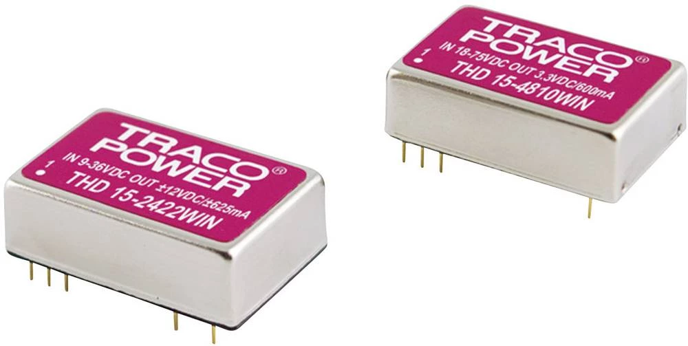 DC/DC pretvarač za tiskane pločice TracoPower THN 15-2410WI 24 V/DC 3.3 V/DC 4 A 15 W broj izlaza: 1 x slika