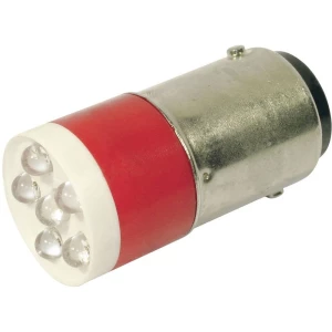 LED žarulja BA15d crvena 24 V/DC, 24 V/AC 1260 mcd CML 18640350C slika