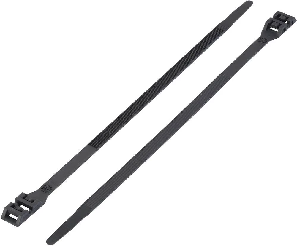 Vezice za kabele 132 mm crne boje dvostruka glava KSS DK-132SBK 1 kom slika