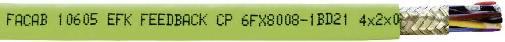 Energetski kabel FACAB EFK Feedback-CP 6 x 0.14 mm + 4 x 0.14 mm zelene boje Faber Kabel 035310 metarski slika