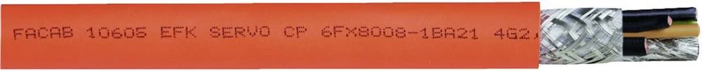 Kabel za kontrolu servo motora FACAB EFK SERVO-CP 4 G 2.5 mm narančaste boje Faber Kabel 035286 metarski slika