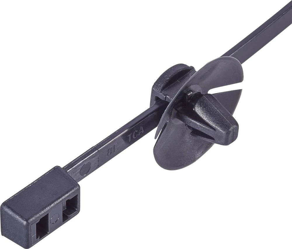 Vezice za kabele 210 mm crne boje s razcjepnim jezikom HellermannTyton 117-05160 T50RDHSFT6,5 1 kom slika