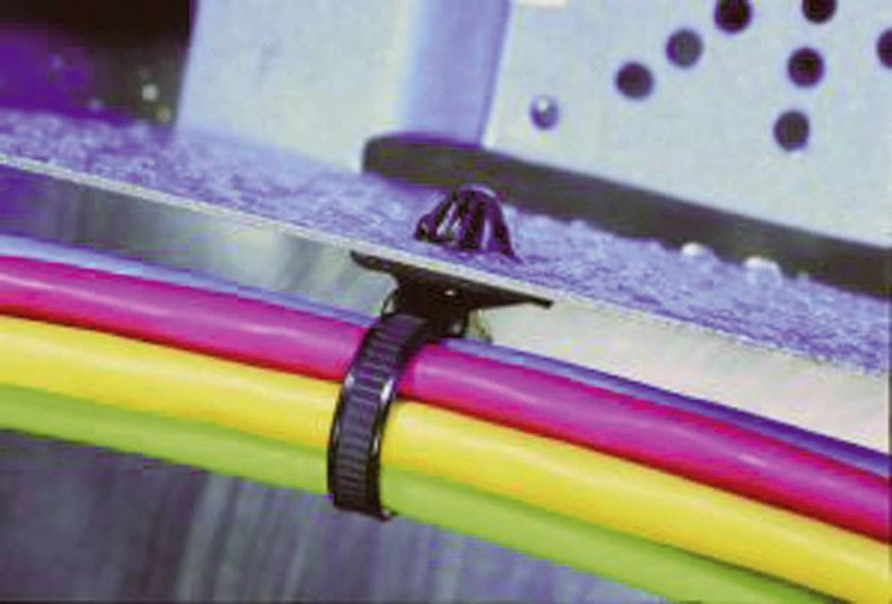 Vezice za kabele 158 mm crne boje s razcjepnim jezikom temperaturno stabilne HellermannTyton 156-00264 T50SOSSFT6,5E-MDL 1 kom slika