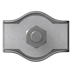 Stezaljka za čelično uže 4 mm galvansko pocinčani čelik dörner + helmer 4814404 20 kom.