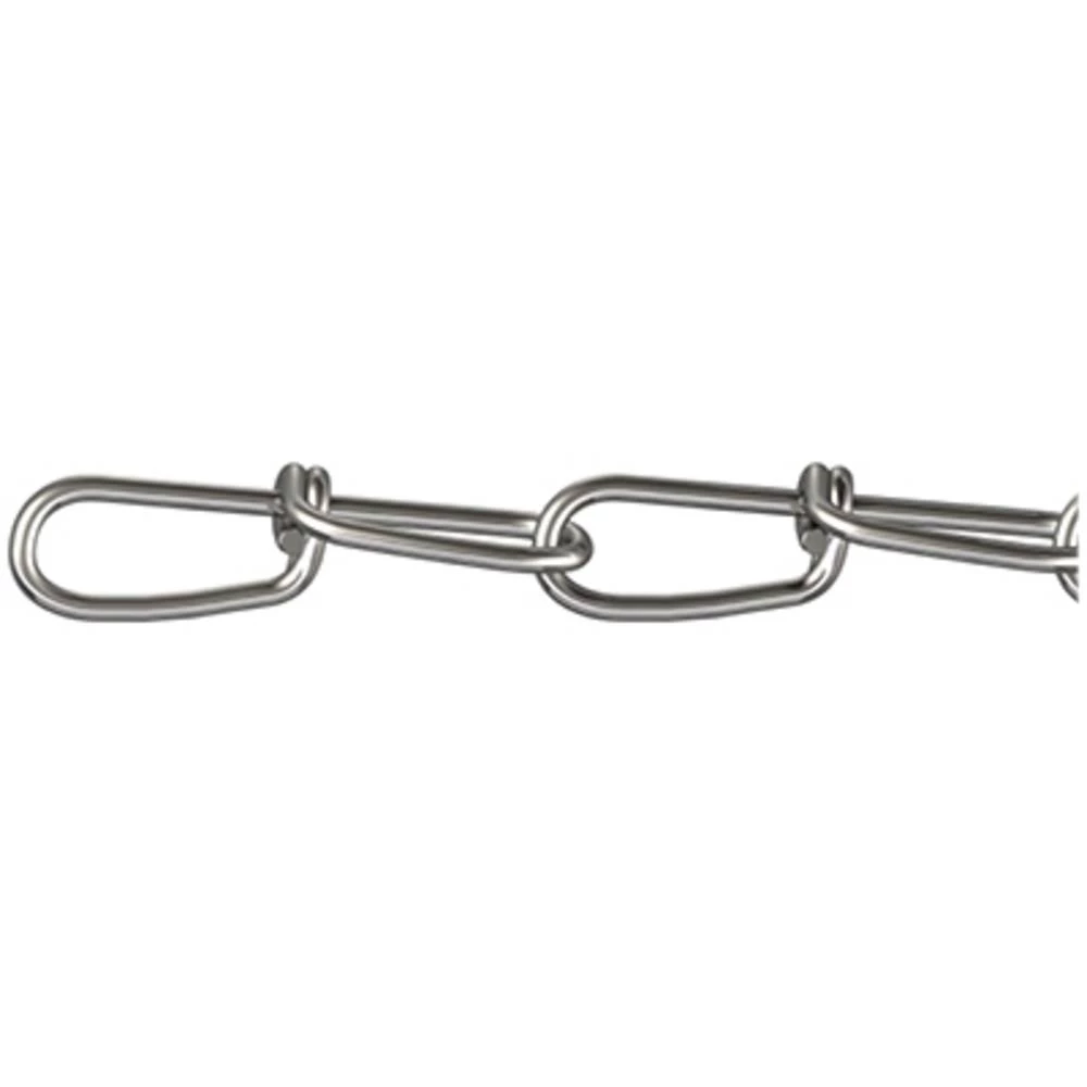 Čvorasti lanac, srebrne boje, nehrđajući čelik A2 dörner + helmer 156131V 60 m slika