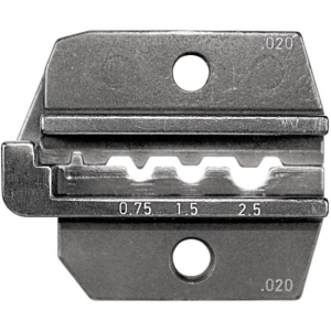 Izmjenjivi umetak za krimpanje za neizolirane kabelske stopice, neizolirane spojnice 0.25 do 2.5 mm Rennsteig Werkzeuge 624 020 slika