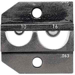 Izmjenjivi umetak za krimpanje za neizolirane kabelske stopice, neizolirane spojnice 10 do 16 mm Rennsteig Werkzeuge 624 063 3 0 slika
