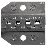 Izmjenjivi umetak za krimpanje za modularne utikače 0.5 do 2.5 mm Rennsteig Werkzeuge 624 674 3 0 pogodan za robnu marku Rennste
