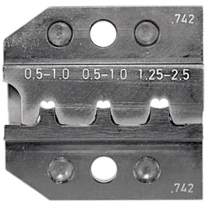Izmjenjivi umetak za krimpanje za neizolirane plosnate utične spojnice 0.5 do 2.5 mm Rennsteig Werkzeuge 624 742 3 0 pogodan za slika