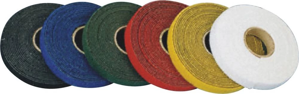 čičak traka za vezanje, prianjajući i mekani dio (D x Š ) 25000 mm x 15 mm zelena Fastech T0601503351125 25 m slika