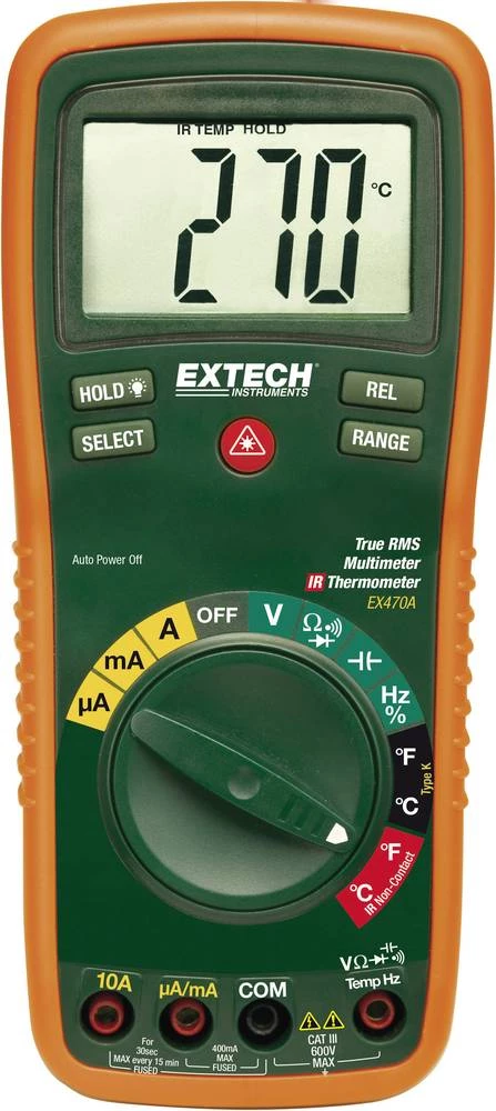 Kalib. ISO-Digitalni ručni multimetar Extech EX470 CAT II 1000 V, CAT III 600 V broj mjesta na zaslonu: 4000 slika