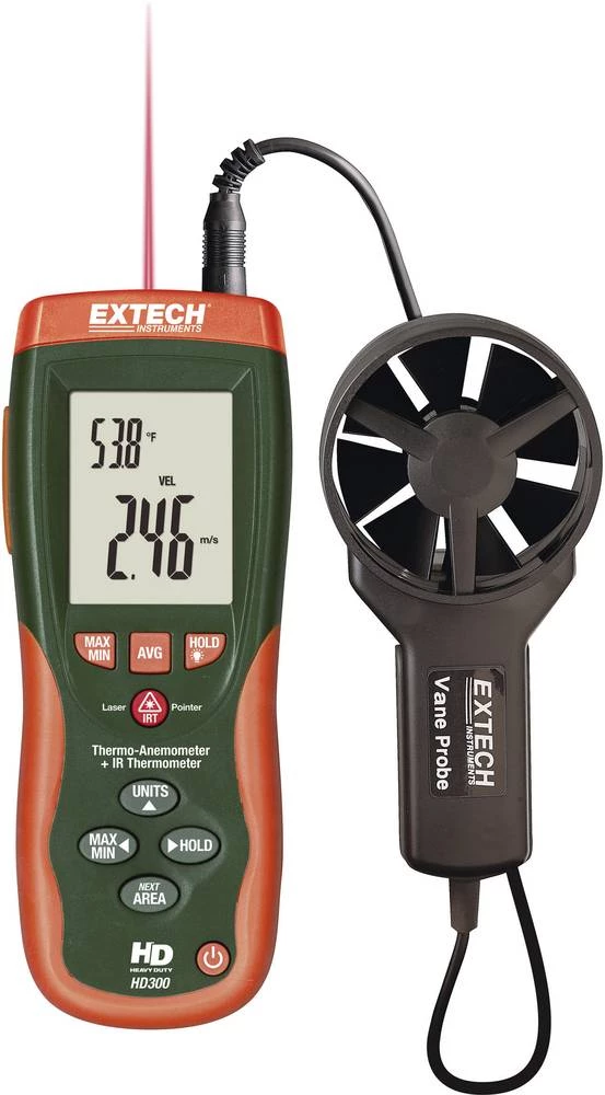 Kalib. ISO-Extech HD-300 anemometer 0.4 -30 m/s HD300 slika