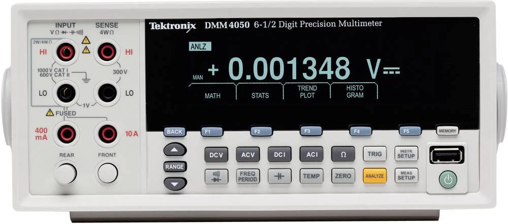 Stolni multimetar digitalni Tektronix DMM4050 kalibriran prema: DAkkS CAT II 600 V prikazan broj mjesta: 200000 slika