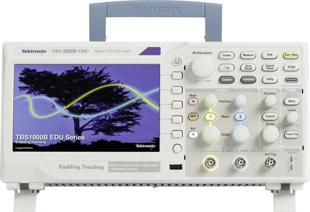 Digitalni osciloskop Tektronix TBS1152B-EDU 150 MHz 2-kanalni 2 GSa/s 2.5 kpts 8 bita kalibriran prema: DAkkS digitalna memorija slika