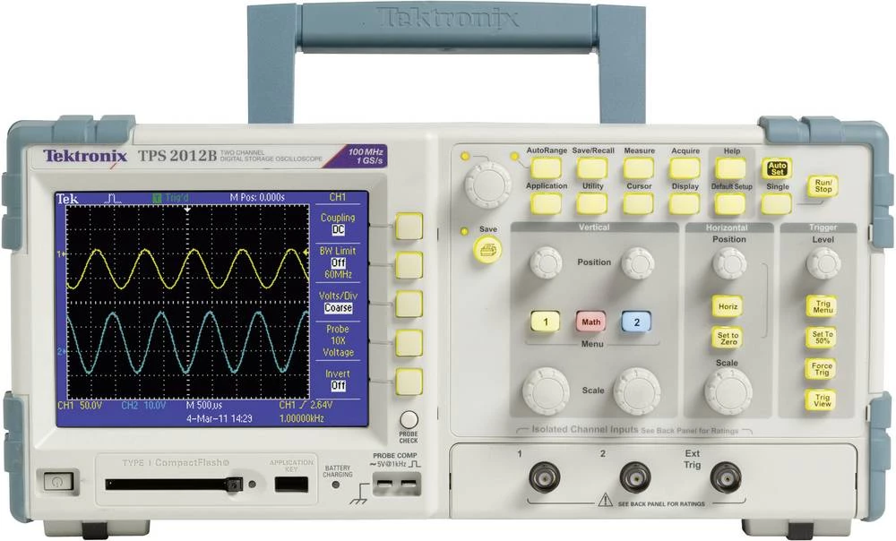 Digitalni osciloskop Tektronix TPS2014B 100 MHz 4-kanalni 1 GSa/s 2.5 kpts 8 bita kalibriran prema: DAkkS digitalna memorija (DS slika