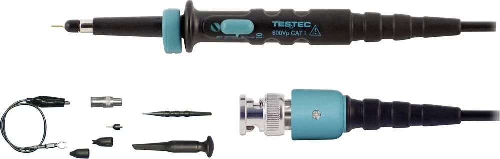 Sonda 20 MHz, 250 MHz kalibriran prema DAkkS 1:1, 10:1 600 V Testec TT-MF 312 slika