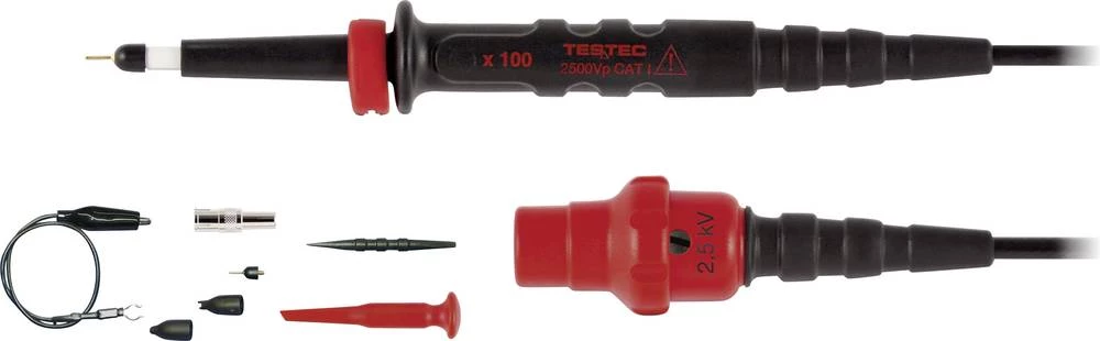 Sonda izoliran 300 MHz kalibriran prema DAkkS 100:1 2500 V Testec TT-HV 250 slika