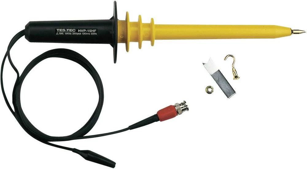 Sonda 50 MHz kalibriran prema DAkkS 1000:1 15000 V/DC, 10000 V/AC Testec HVP-15HF slika