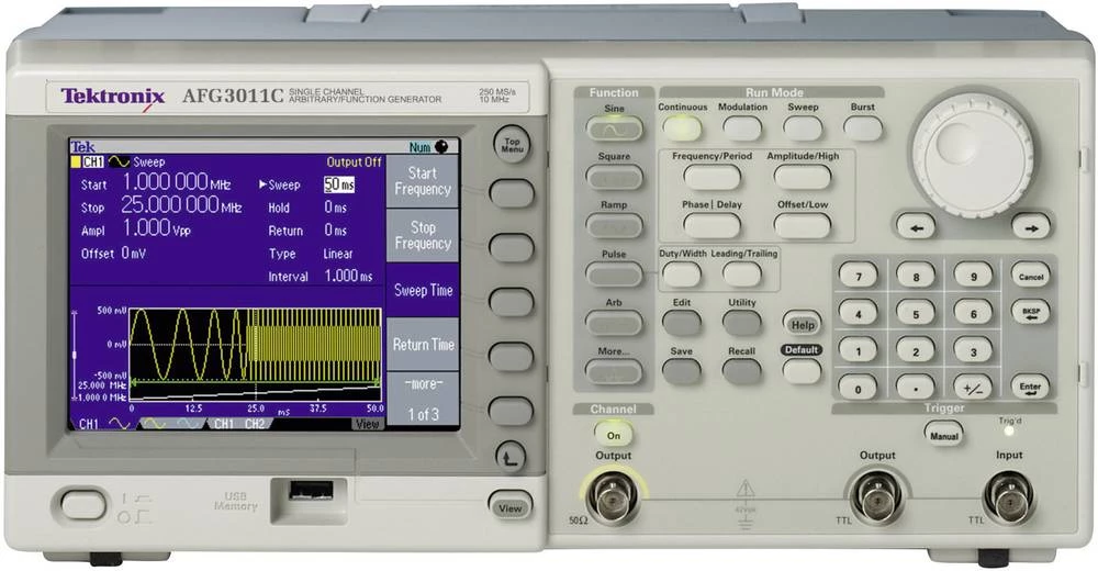 Tektronix AFG3101C arbitrarni generator funkcija, frekvencijsko područje 1 µHz - 100 MHz, kanali: 1 - DAkkS kalibriran slika