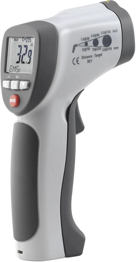 IR termometer VOLTCRAFT IR 900-30S optika 30:1 -50 do +900 C kontaktno mjerenje, pirometer kalibriran prema: DAkkS slika