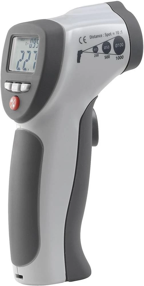 Infracrveni termometar VOLTCRAFT IR 500-10S optika 10:1 -50 do +500 °C pirometar kalibriran prema: DAkkS slika