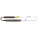 Senzor temperature B+B Thermo-Technik EHF 1xK NL 130 -50 do +400 C K kalibriran prema DAkkS