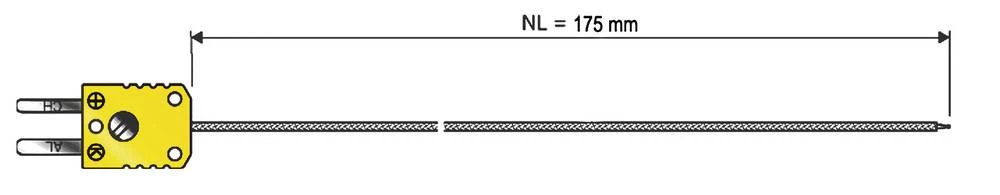 Senzor za zrak B+B Thermo-Technik MTE 1xK NL 175 kalibriran prema DAkkS slika