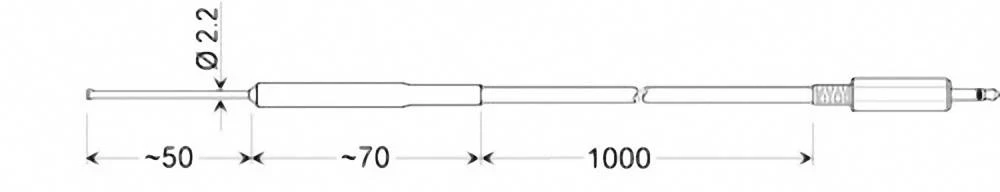 Senzor površine Greisinger GOF 175 Mini -70 do 200 C Pt1000 kalibriran prema DAkkS slika