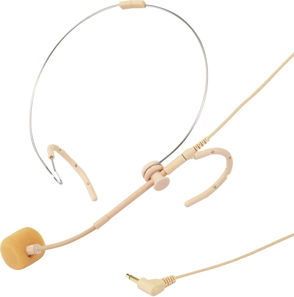 Slušalice i govorni mikrofon Renkforce AVL645CD žičani, uklj. zaštita od vjetra slika