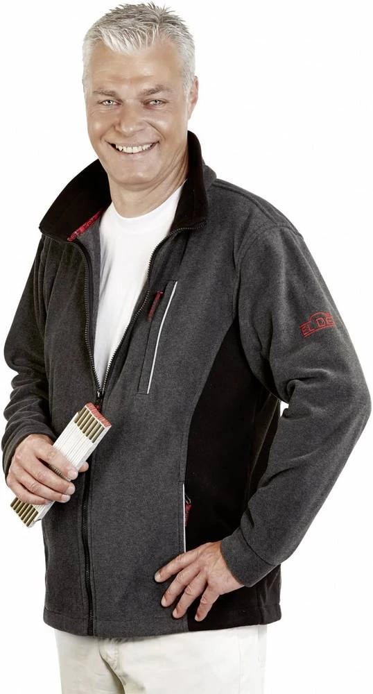 ELDEE 2507 flis jakna Pamir veličina: L siva, crna slika