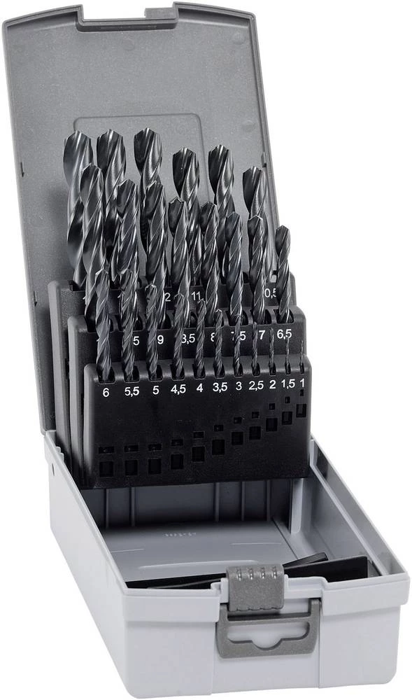 HSS spiralno svrdlo za metal 25-dijelni set Alpen 802321100 DIN 338 cilindrični prihvat 1 set slika