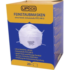 Upixx maska za zaštitu od fine prašine 26182 filterski razred/razine zaštite: FFP 2 NR D 20 kom. slika