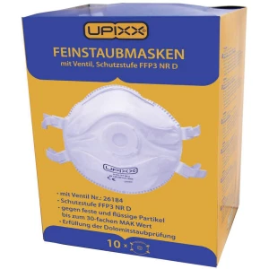 Upixx maska za zaštitu od fine prašine 26184 filterski razred/razine zaštite: FFP3 NR D 10 kom. slika