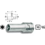 Vanjski TORX nasadni ključ T 10 3/8" (10 mm) dimenzija proizvoda, dužina 65 mm Hazet 880LG-E10