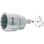 Vanjski šesterokutni nasadni ključ 24 mm 3/4" (20 mm) dimenzija proizvoda, dužina 52 mm Hazet 1000Z-24