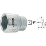 Vanjski šesterokutni nasadni ključ 60 mm 3/4" (20 mm) dimenzija proizvoda, dužina 88 mm Hazet 1000-60