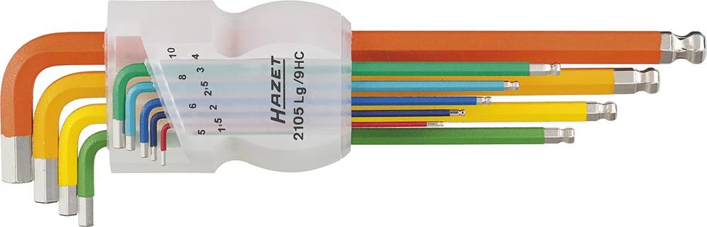 Unutranji šesterokutni, kutni odvijač 9-dijelni set Hazet slika